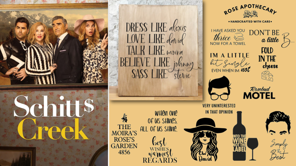 In Studio Schitt's Creek Signs Palette and Pub